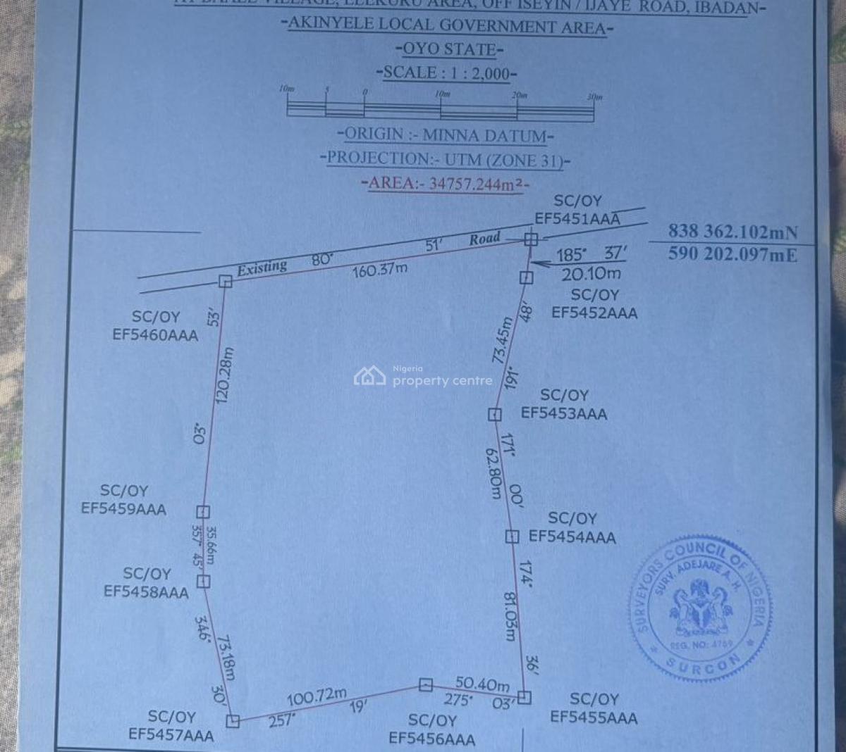 Lovely 10 Acres of Farmland, Baale Village,  Elekuru Area Off Moniya-iseyin Road, Moniya, Ibadan, Oyo, Commercial Land for Sale