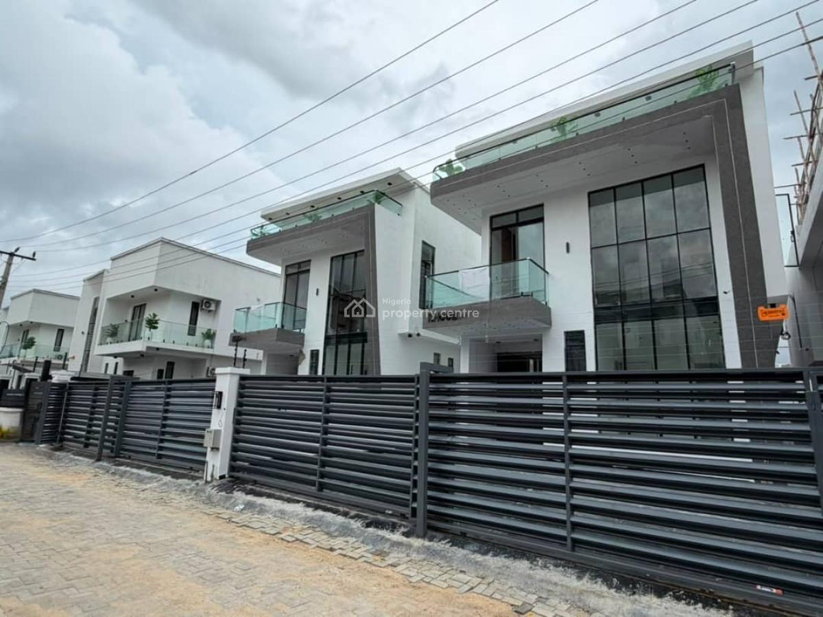 Aesthetically Pleasing 5 Bedroom Detached Duplex with a Bq and Pool, Chevron, Lekki, Lagos, Detached Duplex for Sale