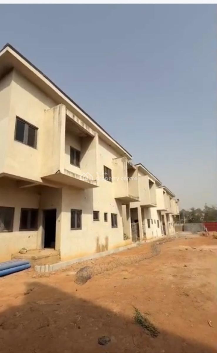 Luxury Spacious 4 Bedroom Terrace Duplex + Bq, Shell Carcass, Corner Pie, Mabushi, Abuja, Terraced Duplex for Sale