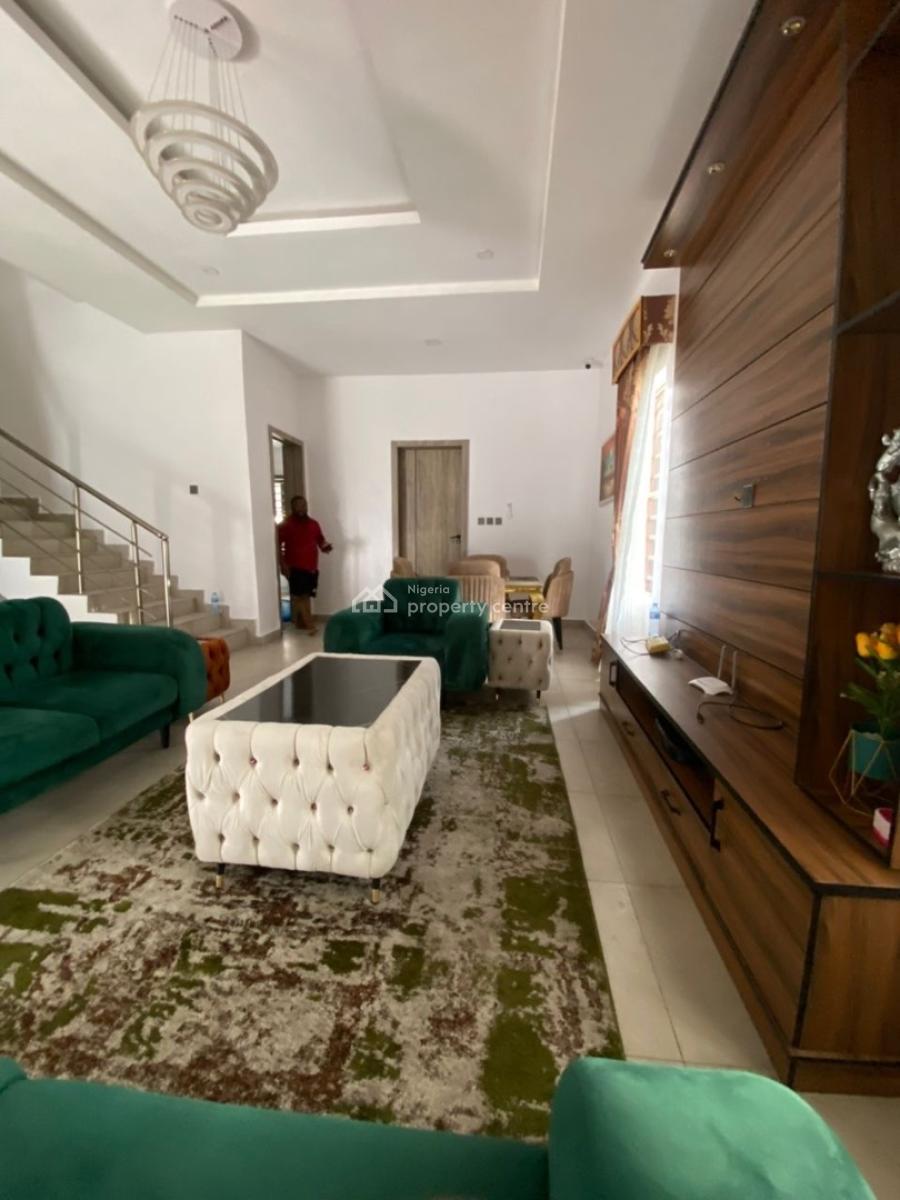 Fully Serviced Furnished 4 Bedrooms Terrace Duplex with Bq and Pool, Orchid Road Lekki, Lekki Phase 2, Lekki, Lagos, Terraced Duplex for Rent