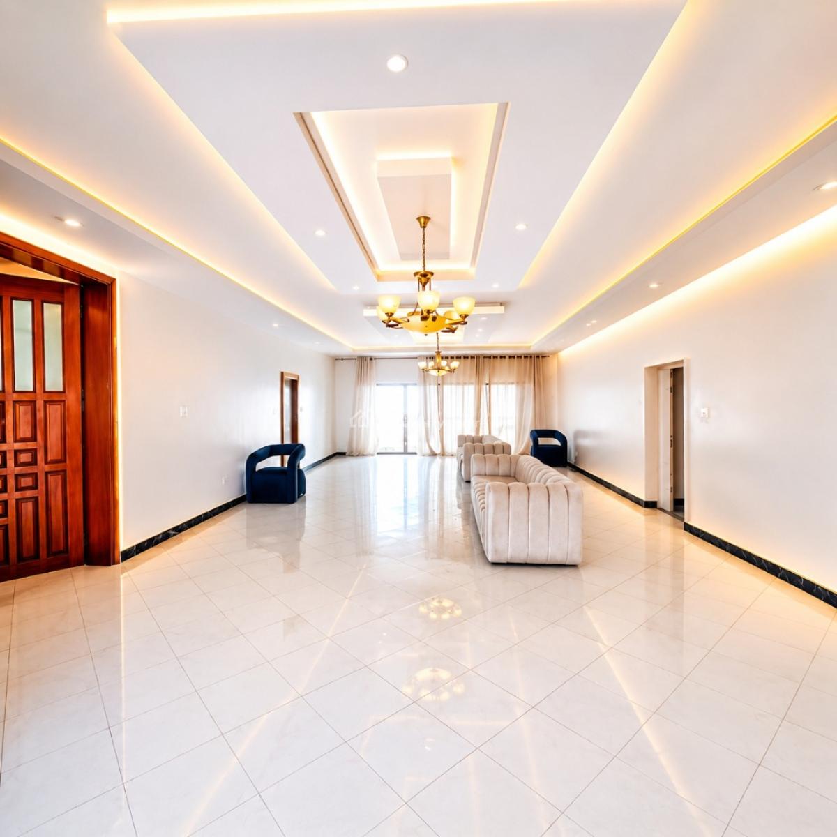 Massive 3 Bedroom Flat, Upstairs in a Gated Beautiful Estate, By Chevron Toll Gate, Lekki, Lagos, Flat / Apartment for Rent