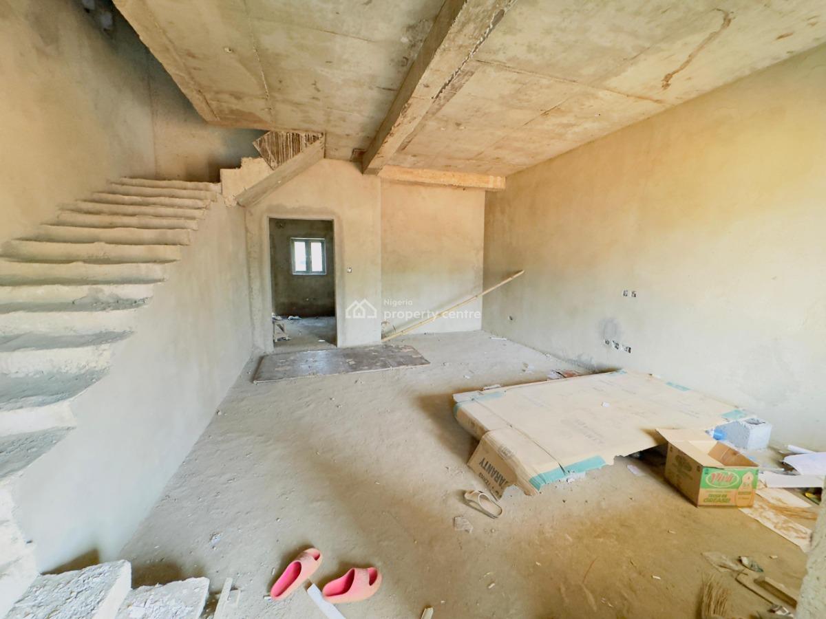 Modern, Well-located 4-bedroom Terrace Duplex with Bq (semi-finished), Katampe (main), Katampe, Abuja, Terraced Duplex for Sale