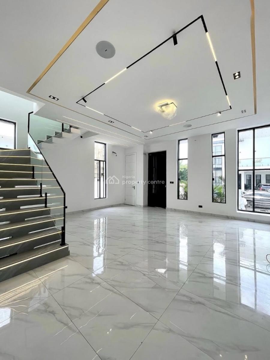 Contemporary 5 Bedroom Detached Duplex with Bq & Pool, Chevron, Lekki, Lagos, Detached Duplex for Sale
