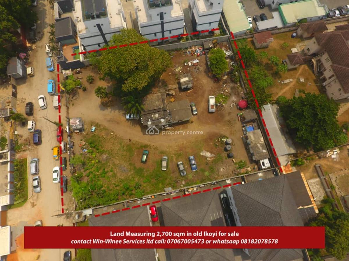 Land Measuring 2700sqm, Old Ikoyi, Ikoyi, Lagos, Mixed-use Land for Sale