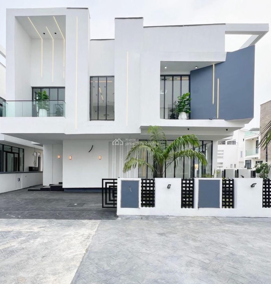 Spacious 5-bedroom Fully Detached Duplex with Bq, Chevron, Lekki, Lagos, Detached Duplex for Sale