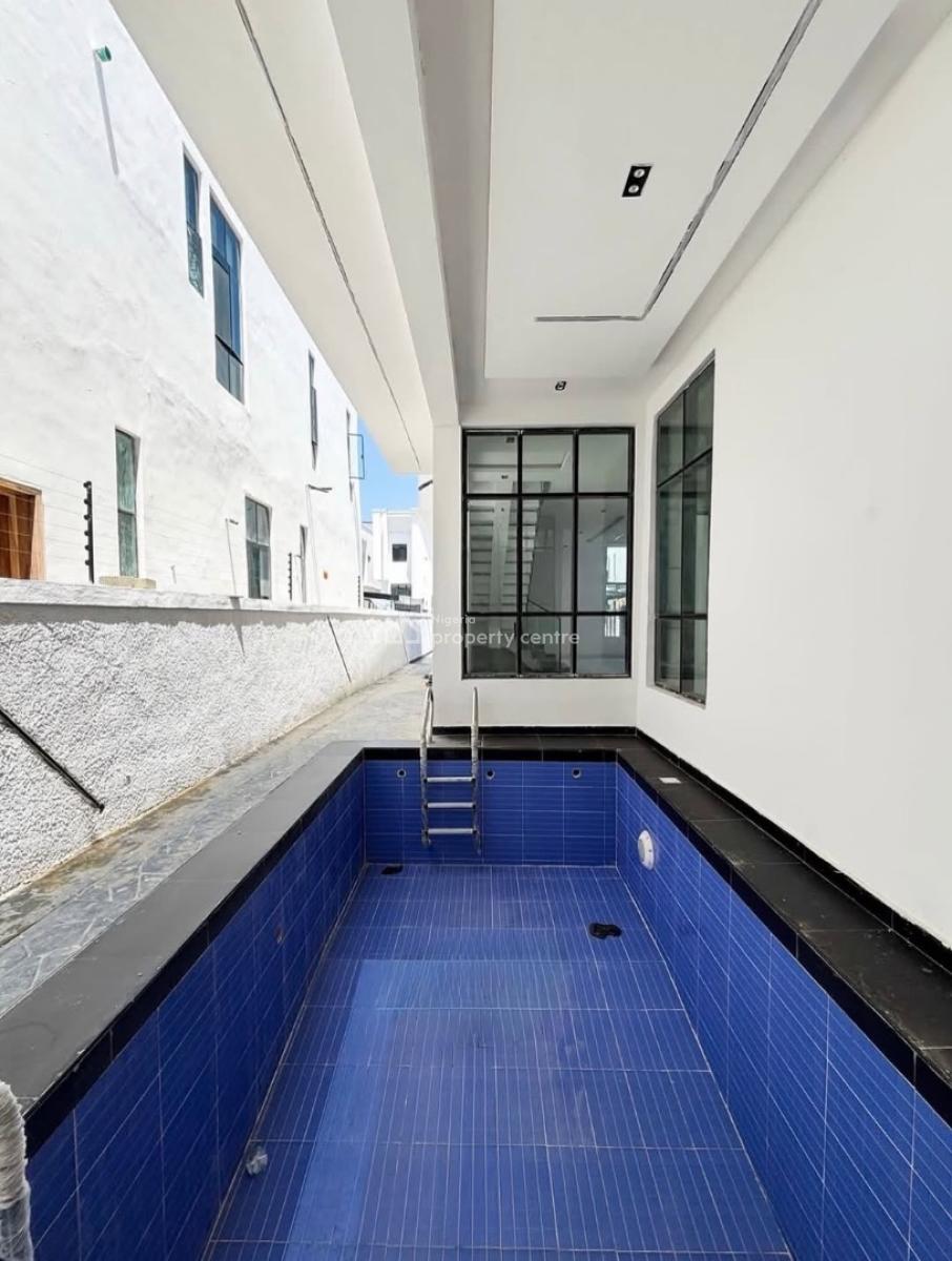 Contemporary 5 Bedroom Detached Duplex with Bq & Pool, Chevron, Lekki, Lagos, Detached Duplex for Sale