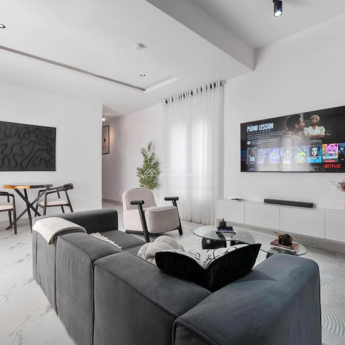 Serene 2 Bedroom Maisonette with Ps5, Pool and Gym, Lekki Phase 1, Lekki, Lagos, Flat / Apartment for Rent