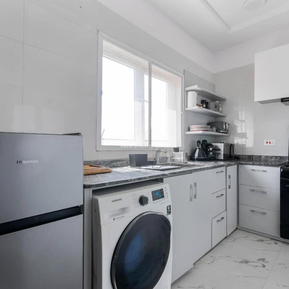 Serene 2 Bedroom Maisonette with Ps5, Pool and Gym, Lekki Phase 1, Lekki, Lagos, Flat / Apartment for Rent