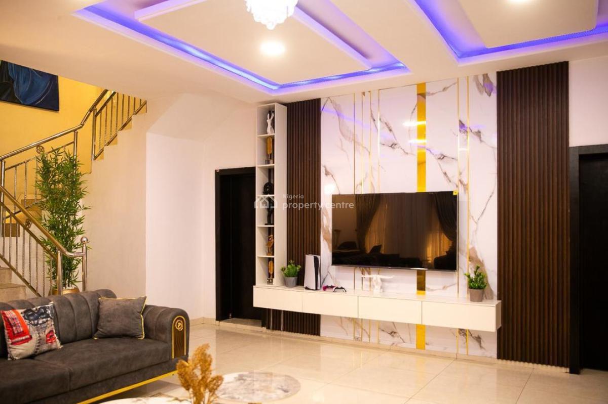 Luxurious 4 Bedroom Duplex, Moradeun, Gra Phase 2, Magodo, Lagos, Flat / Apartment Short Let