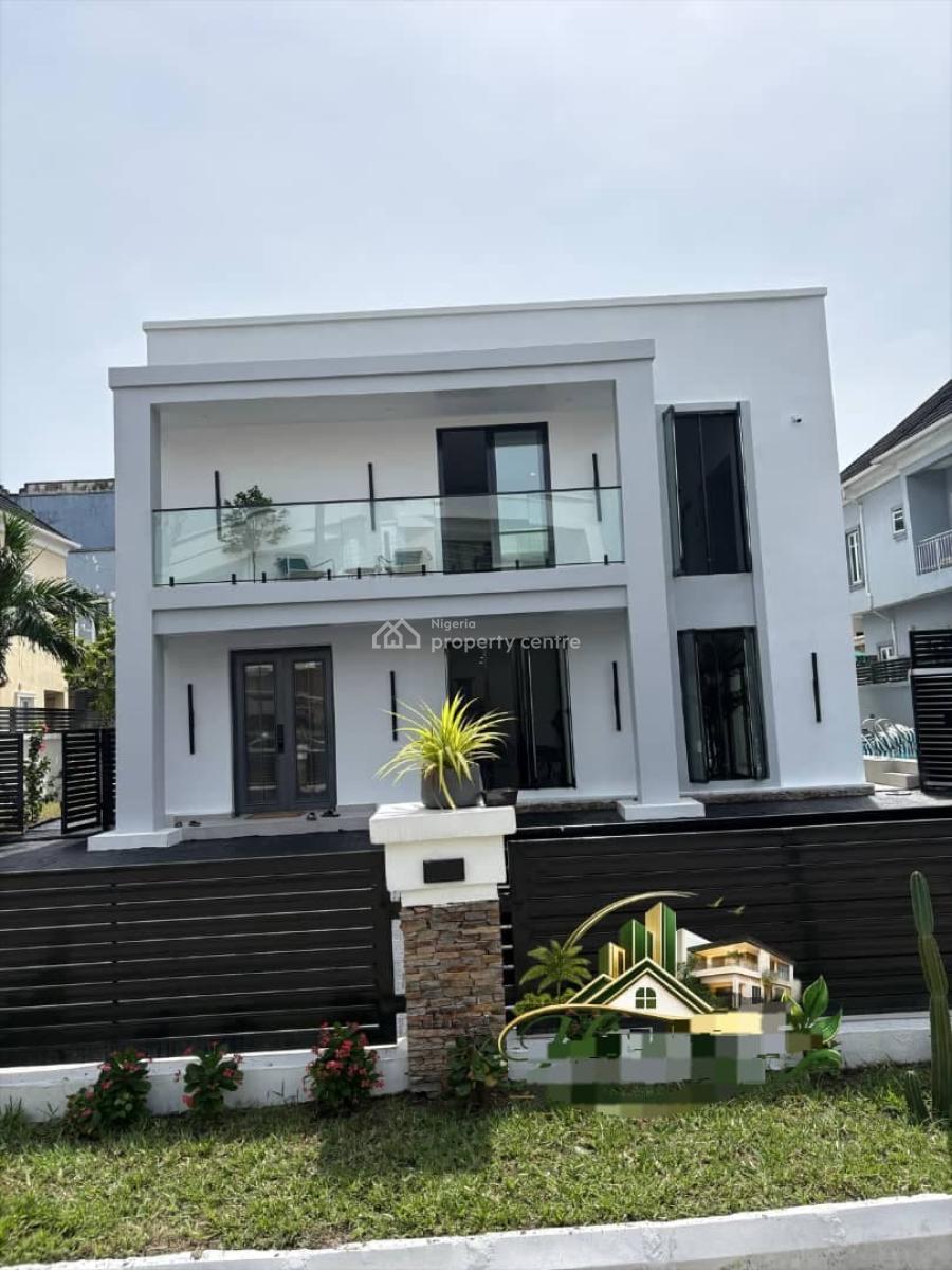 Fully Furnished 4 Bedroom Luxury Villa with 2 Bq, Pool& Solar System, Ikota, Lekki, Lagos, Detached Duplex for Sale