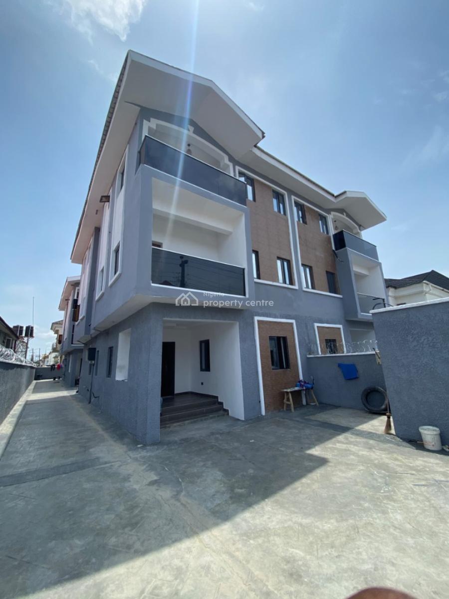 4 Bedroom Semi Detached Duplex with Bq, Chevron Alternative, Lekki, Lagos, Semi-detached Duplex for Rent