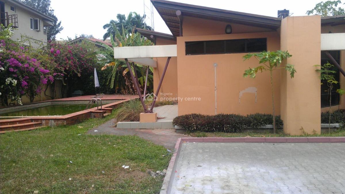 Very Spacious 5 Bedroom Fully Detached House with Guest House and Pool, Off Bourdillion Road, Old Ikoyi, Ikoyi, Lagos, Detached Duplex for Rent