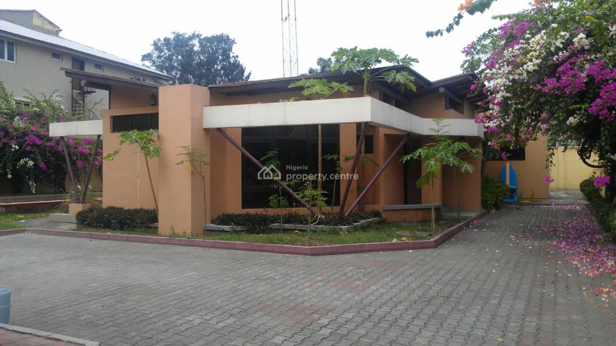 Very Spacious 5 Bedroom Fully Detached House with Guest House and Pool, Off Bourdillion Road, Old Ikoyi, Ikoyi, Lagos, Detached Duplex for Rent