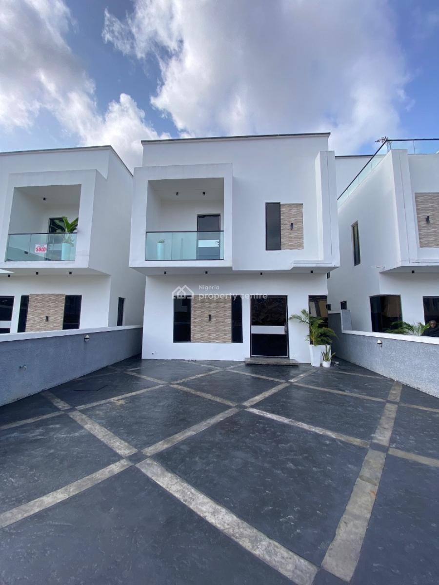 Smarthome Automated 4 Bedroom Duplex Comes with Solar Light, Peninsula Gardens Estate By Blenco Supermarket, Sangotedo, Ajah, Lagos, Semi-detached Duplex for Rent