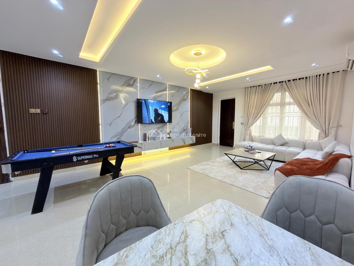 Luxury 3 Bedroom Apartment with Pool, Ps5, Snooker and Tennis, Lekki Phase One, Lekki, Lagos, Flat / Apartment Short Let