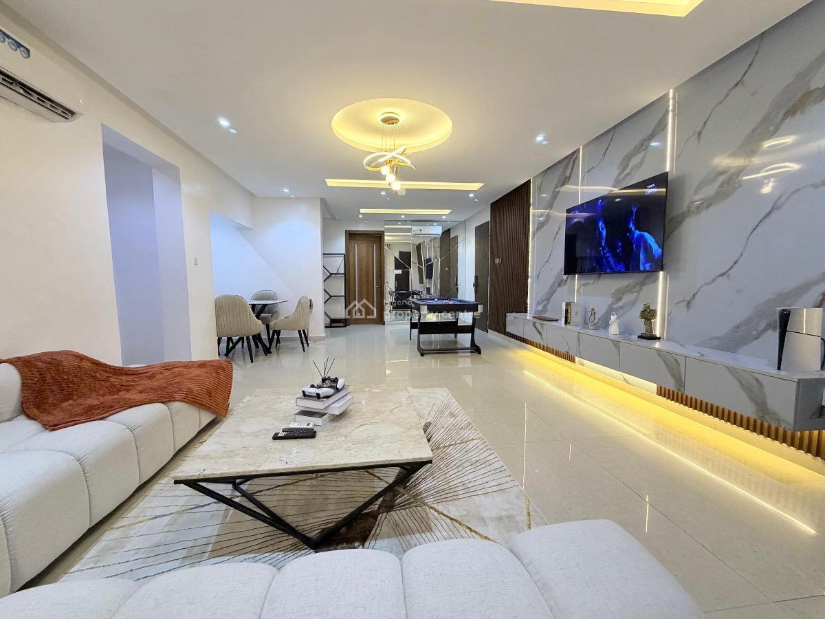 Luxury 3 Bedroom Apartment with Pool, Ps5, Snooker and Tennis, Lekki Phase One, Lekki, Lagos, Flat / Apartment Short Let