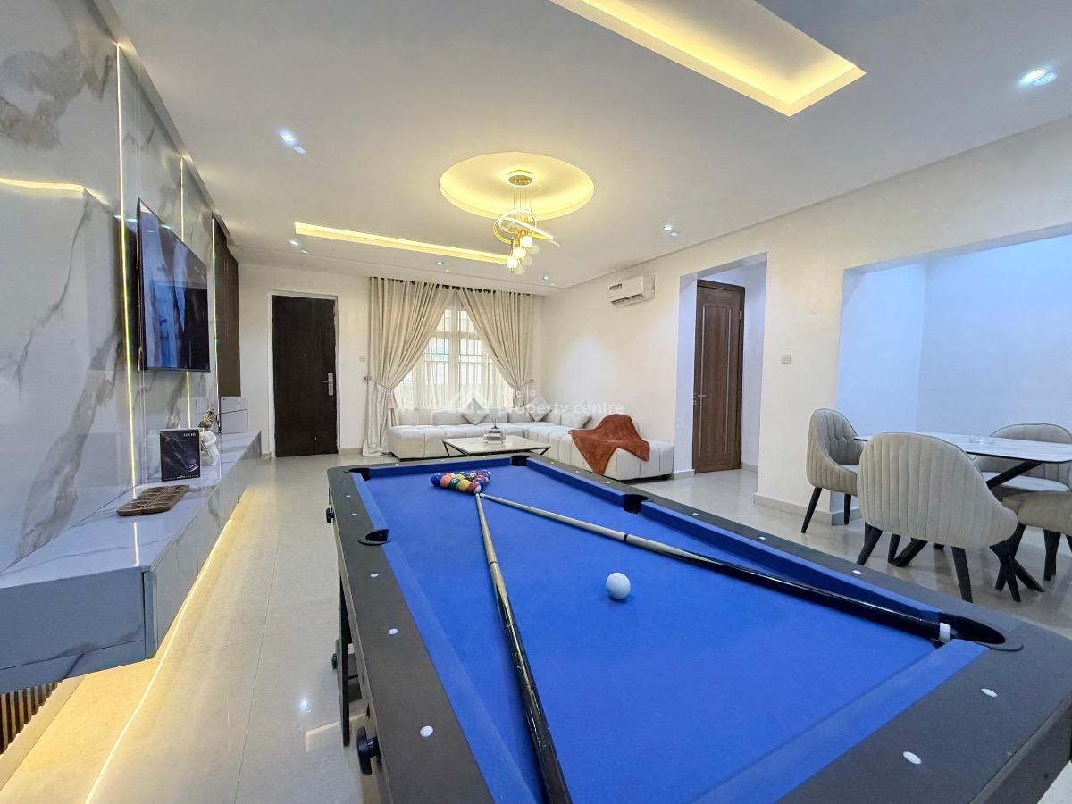 Luxury 3 Bedroom Apartment with Pool, Ps5, Snooker and Tennis, Lekki Phase One, Lekki, Lagos, Flat / Apartment Short Let