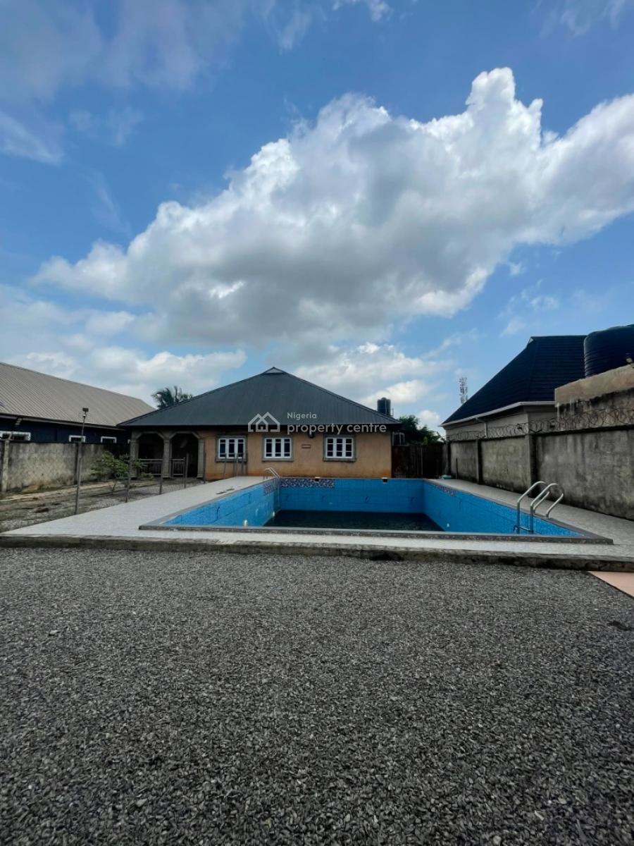 Well Built 3 Bedroom Bungalow  Pop Ceiling  Swimming Pool  Cctv Camera, Kamalo Ogijo, Ogijo, Ogun, Detached Bungalow for Sale