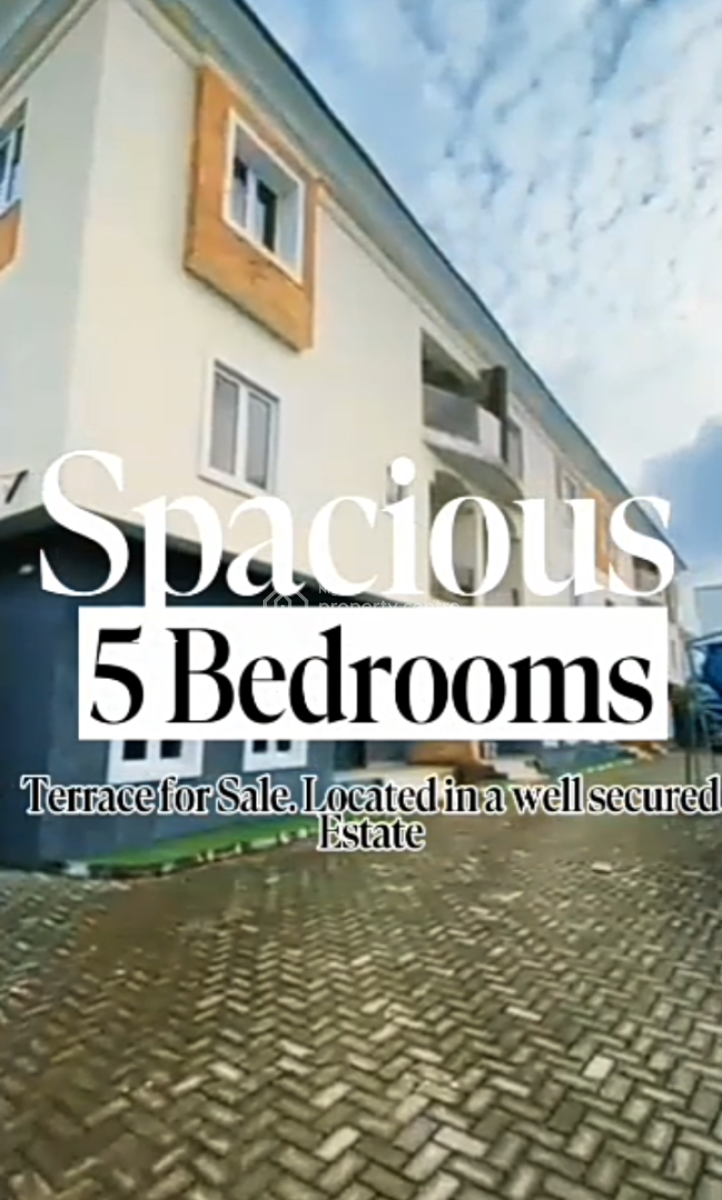 5 Bedroom Terrace Duplex with Bq, Platinum Way, By Nicon Town Estate, Ikate, Lekki, Lagos, Terraced Duplex for Sale