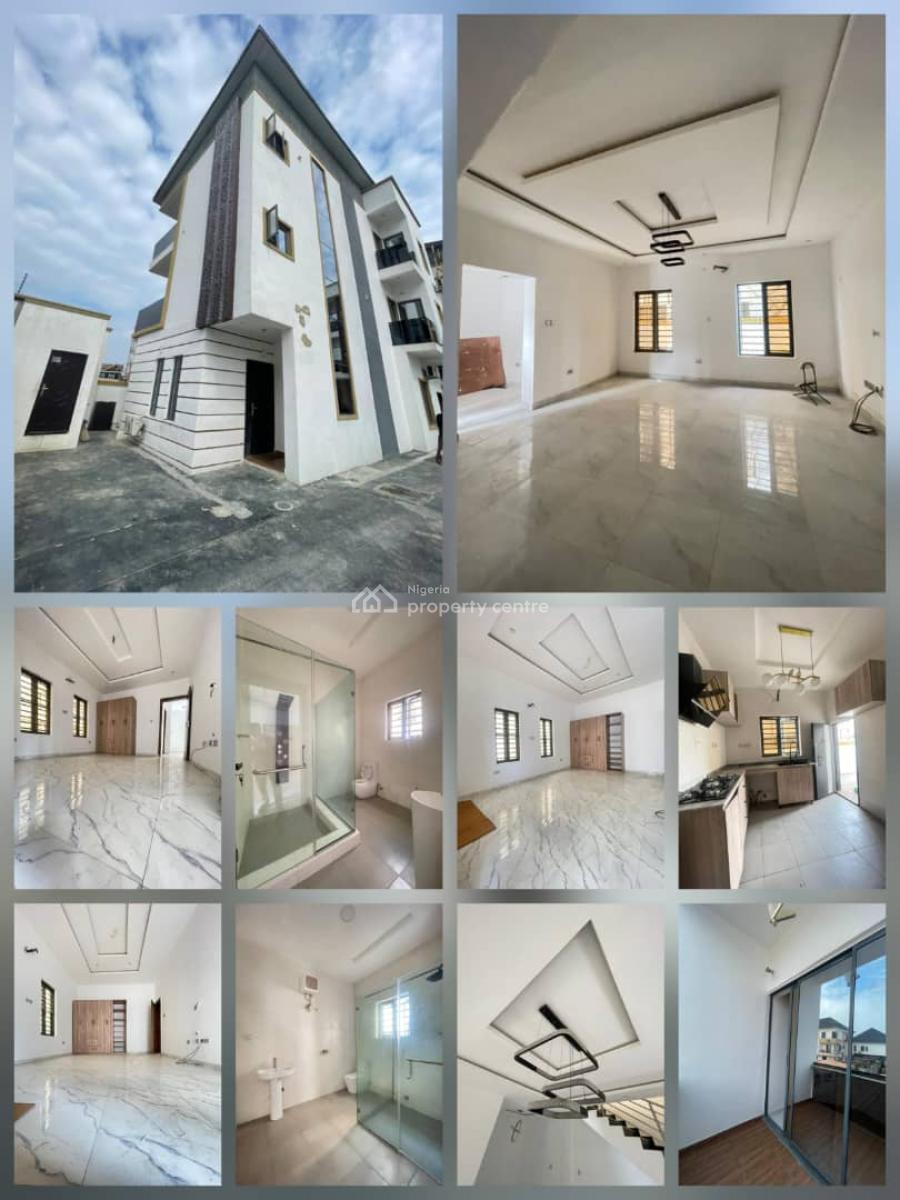 4 Bedroom Terraced Duplex, Chevron Conservative Side Lekki, Lekki, Lagos, Flat / Apartment for Rent