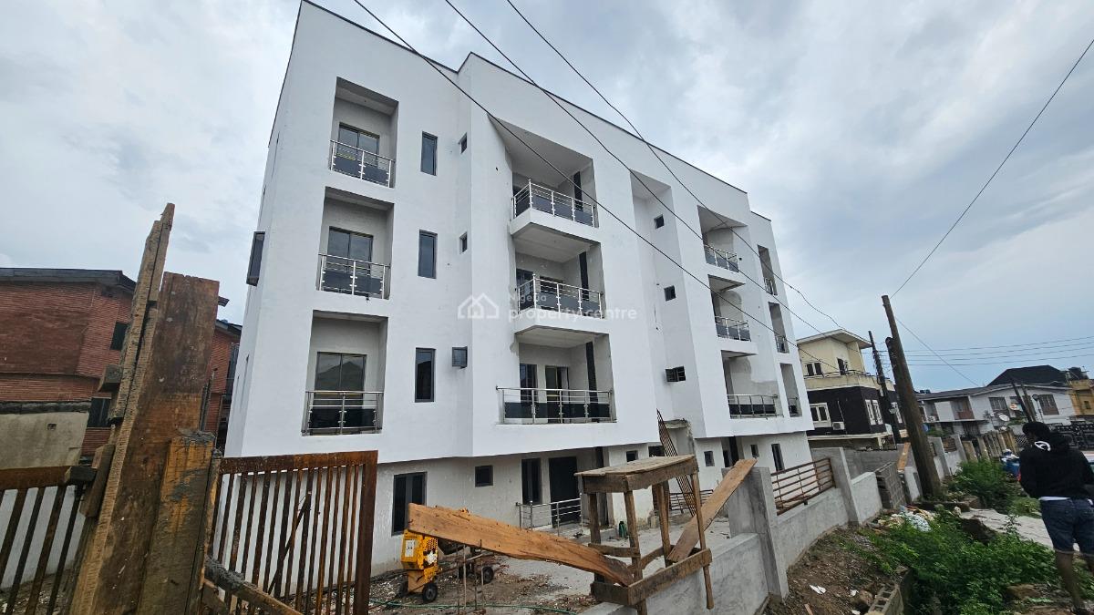 Brand New and Serviced Three (3) Bedroom Flat with a Room Bq, Airra Estate, Ifako, Gbagada, Lagos, Block of Flats for Sale