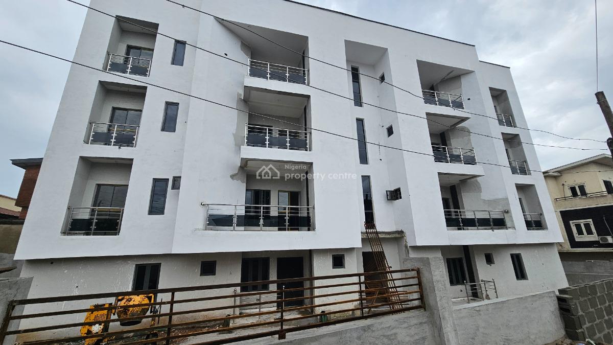 Brand New and Serviced Three (3) Bedroom Flat with a Room Bq, Airra Estate, Ifako, Gbagada, Lagos, Block of Flats for Sale