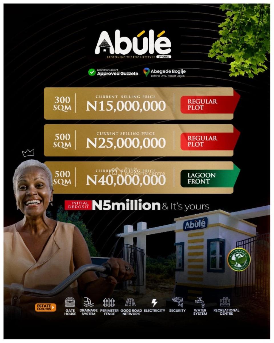 Omu Resort_adloya, Abegede Bogije (behind Omu Resort Lagos), Bogije, Ibeju Lekki, Lagos, Land for Sale