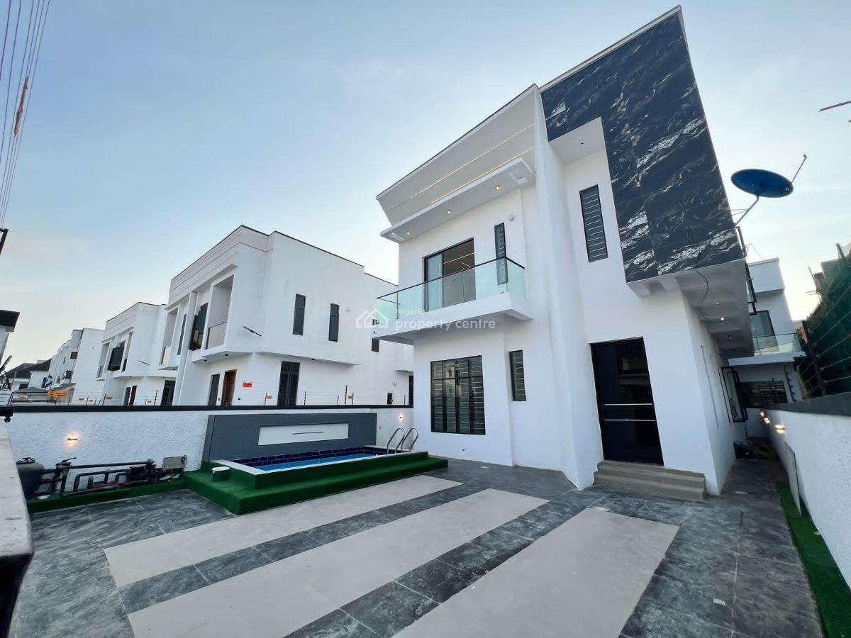 Luxury 5 Bedroom Fully Detached Duplex with Bq and Swimming Pool, Ikota, Lekki, Lagos, Detached Duplex for Sale