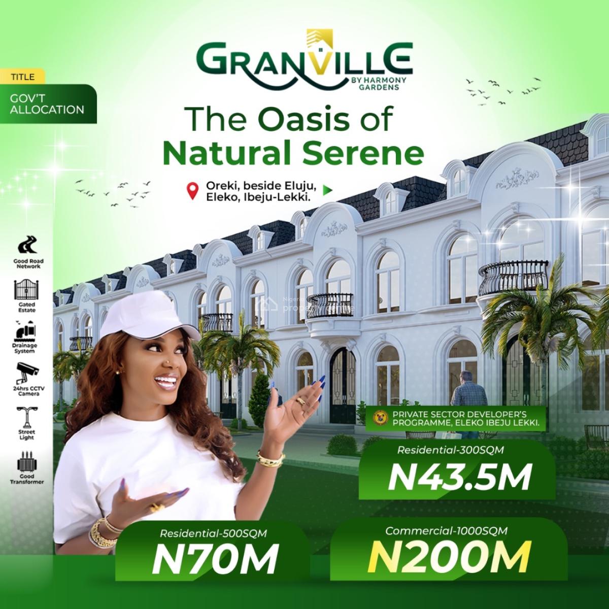 Granville Estate_peak Performance, Oreki, By Eleko Junction, Ibeju Lekki, Lagos, Land for Sale