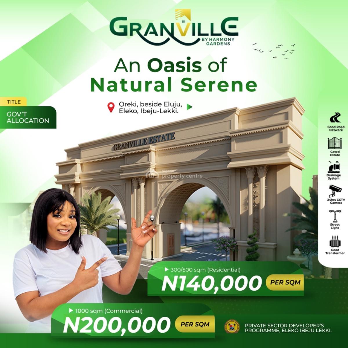 Granville Estate_peak Performance, Oreki, By Eleko Junction, Ibeju Lekki, Lagos, Land for Sale