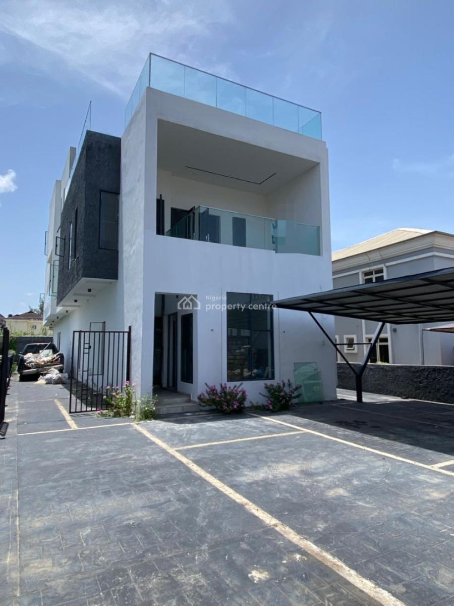 Aesthetically Pleasing 5bedroom Semi Detached Duplex with a Bq,pool, Osapa, Lekki, Lagos, Semi-detached Duplex for Sale