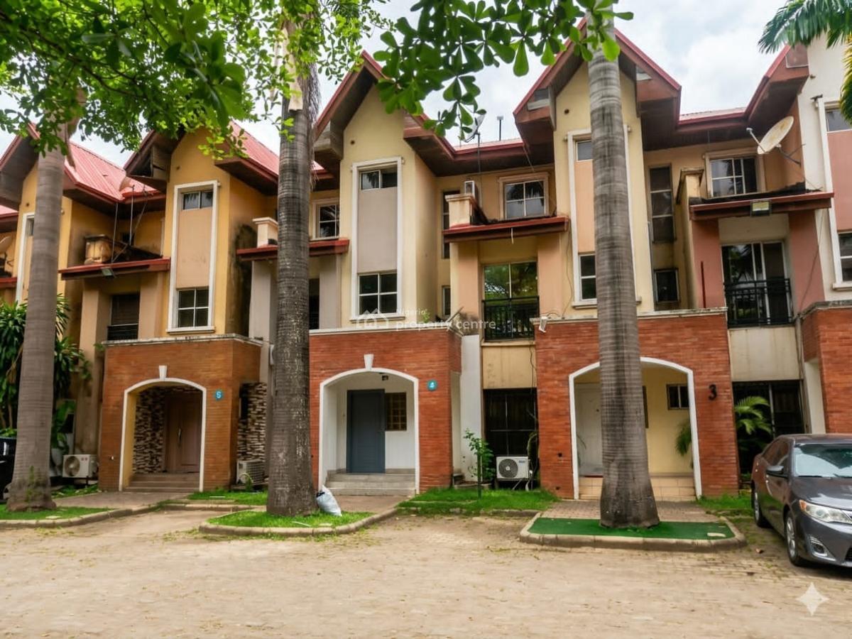 3 Bedroom Terrace Duplex with Bq, Off Aminu Kano, Wuse 2, Abuja, Terraced Duplex for Rent