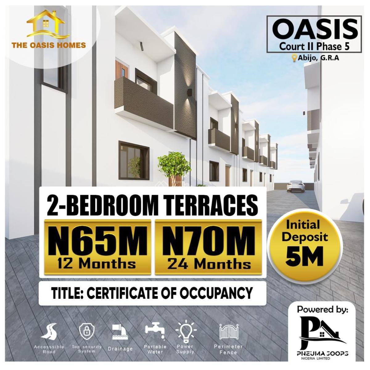 2-bedroom Terrace Apartments, Abijo, Lekki, Lagos, Terraced Duplex for Sale