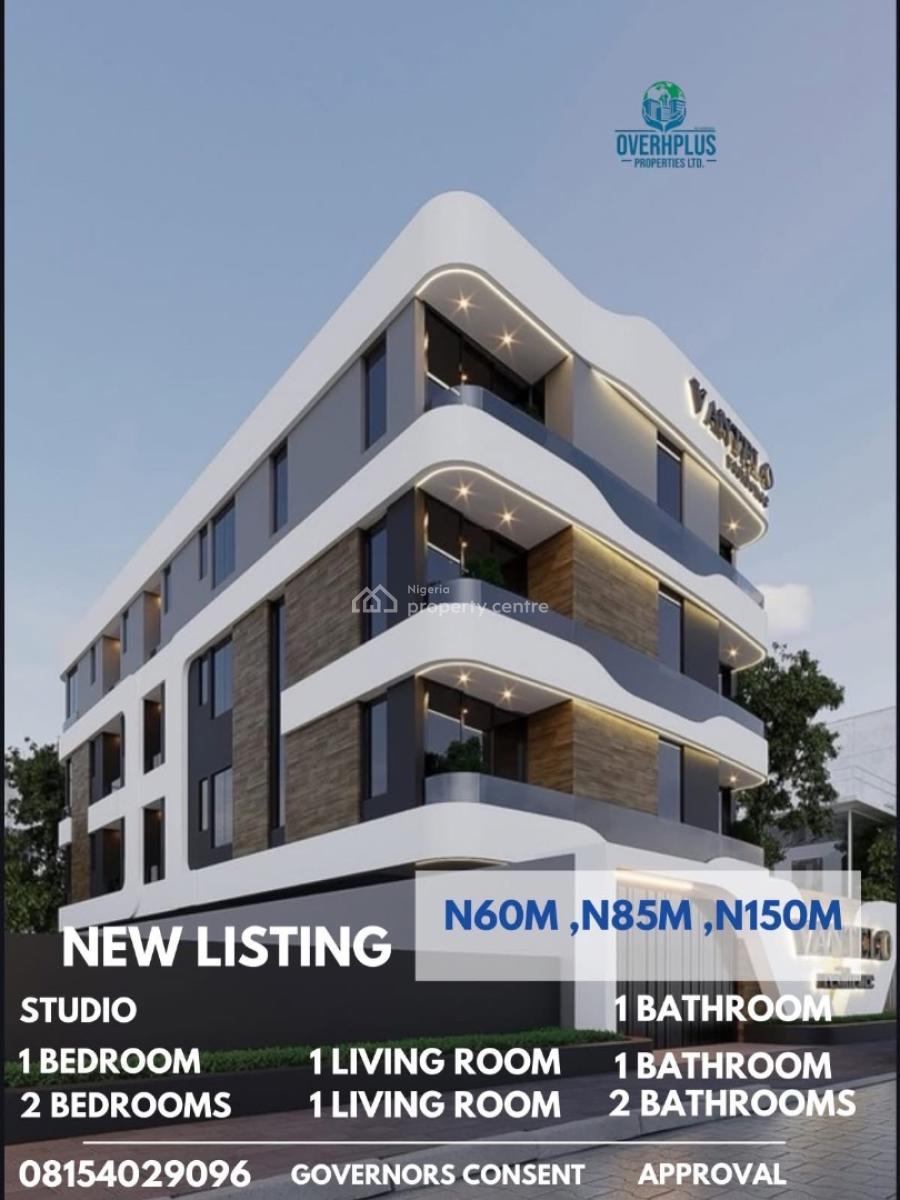 Brand New Off Plan Studio Apartments, Surulere, Lagos, Flat / Apartment for Sale