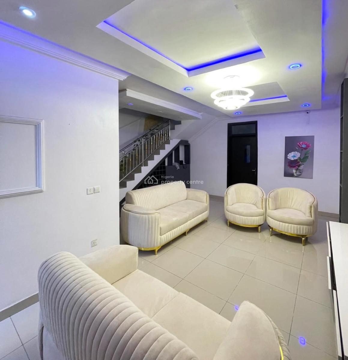 3 Bedroom Terrace Duplex Comes with 2 Fitted a.c & Inverter + Bq, Ado, Ajah, Lagos, Terraced Duplex for Rent