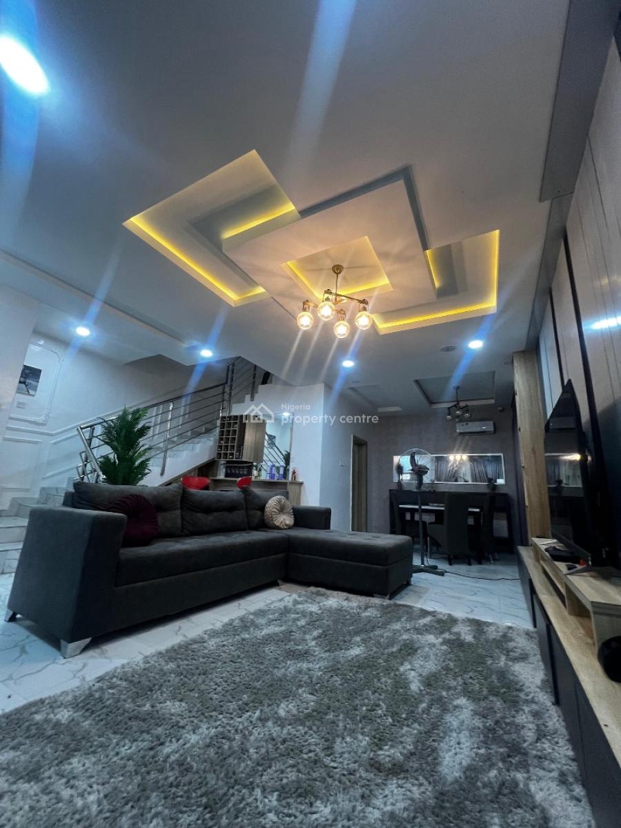 Elegantly Furnished 3 Bedroom Terrace Duplex with Luxury Finishing, (near Coastal Road), Ajah, Lagos, Terraced Duplex for Sale