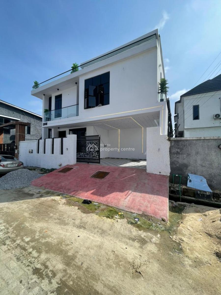 Nicely Built 4 Bedroom Fully Detached Duplex with a Room Bq, Ikota, Lekki, Lagos, Detached Duplex for Sale