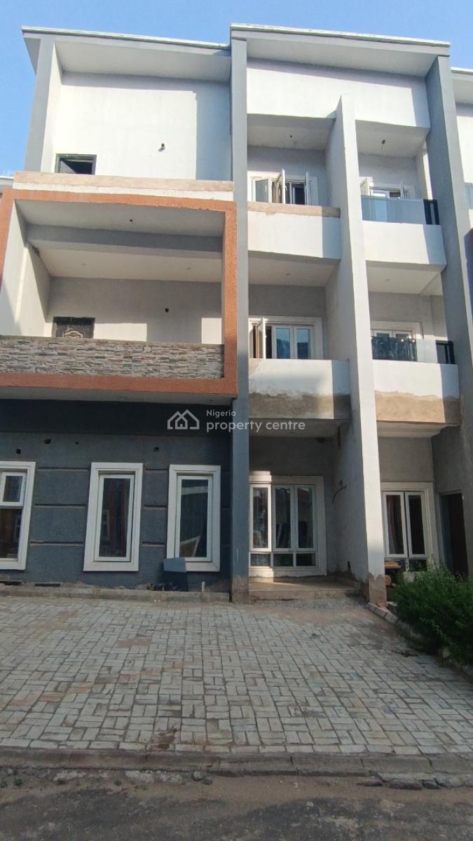 Newly Built Four-bedroom Terrace House, Peachville Estate, Kukwaba, Abuja, Terraced Duplex for Sale