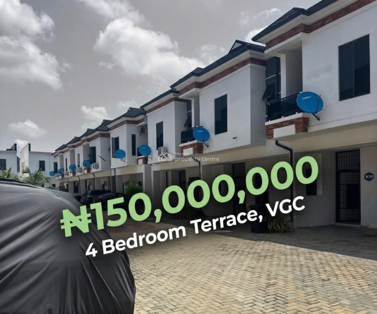 4 Bedroom Terrace Duplex, Harris Drive, Vgc, Lekki, Lagos, Terraced Duplex for Sale