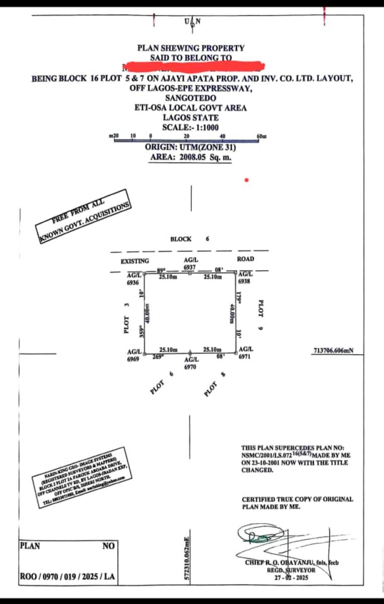 2,008sqm Prime Estate Land, Ajayi Apata Estate, Sangotedo, Ajah, Lagos, Residential Land Joint Venture