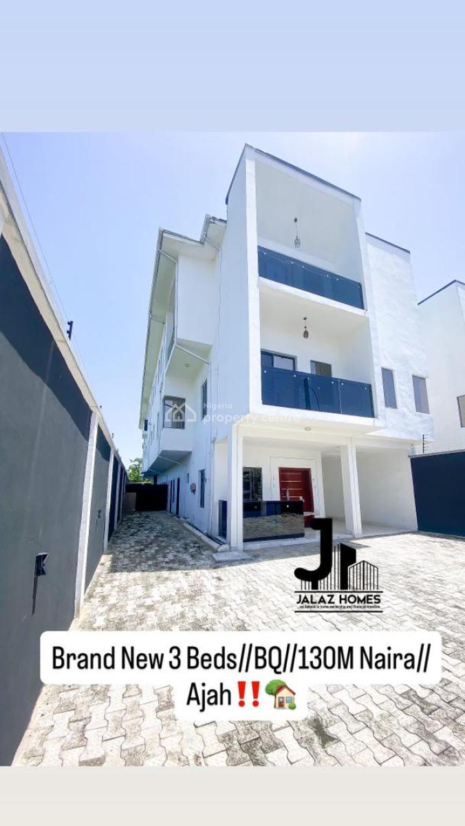 Brand New 3 Bedroom Semi Detached Duplex, Ajah, Lagos, Semi-detached Duplex for Sale