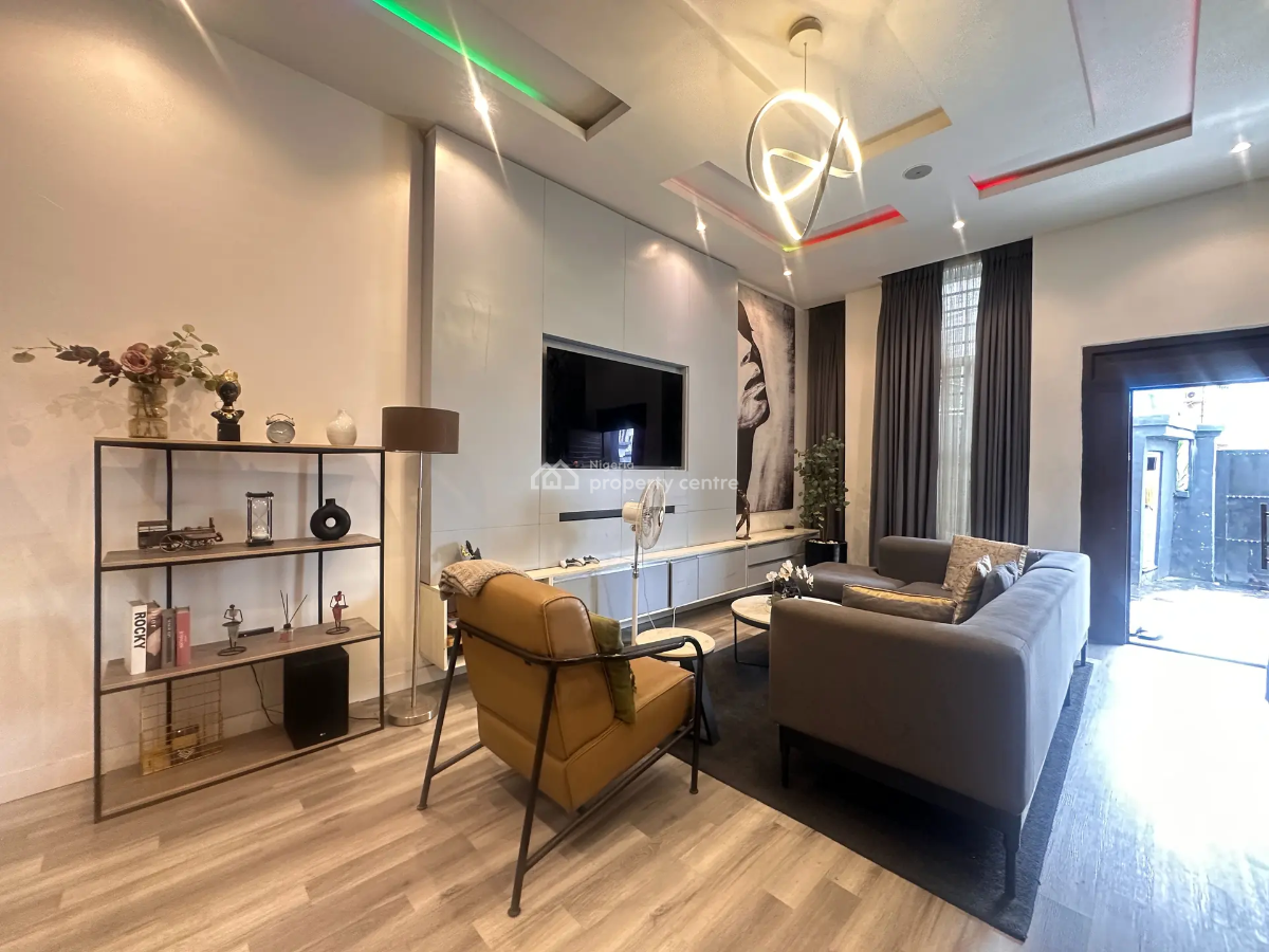 Fully Furnished 4 Bedroom Semi-detached Duplex, Chevron, Lekki, Lagos, Semi-detached Duplex for Rent