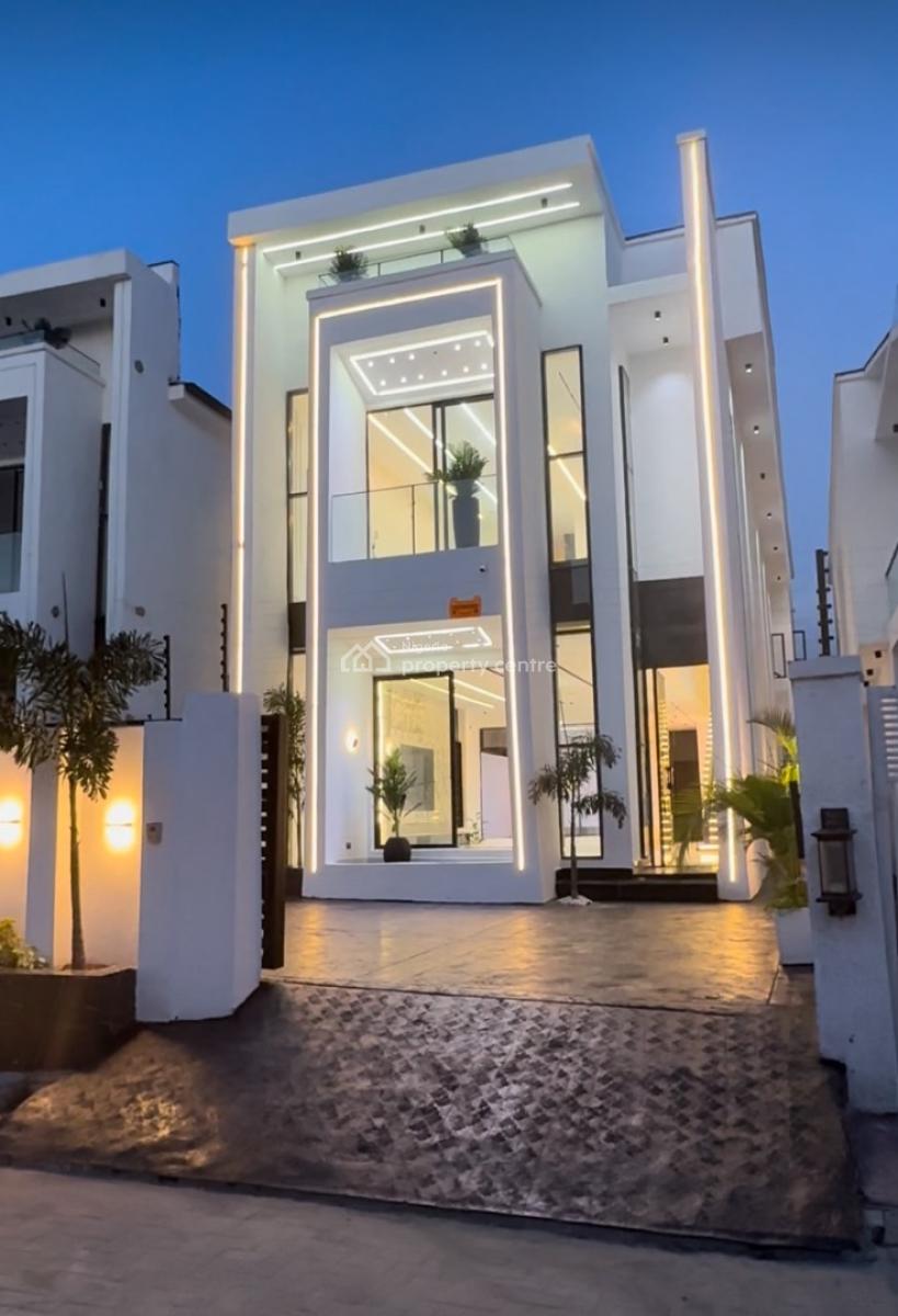 a Sophisticated 5 Bedroom Fully Detached Duplex + 1 Bq, Pool, Ajah, Ajah, Lagos, Detached Duplex for Sale