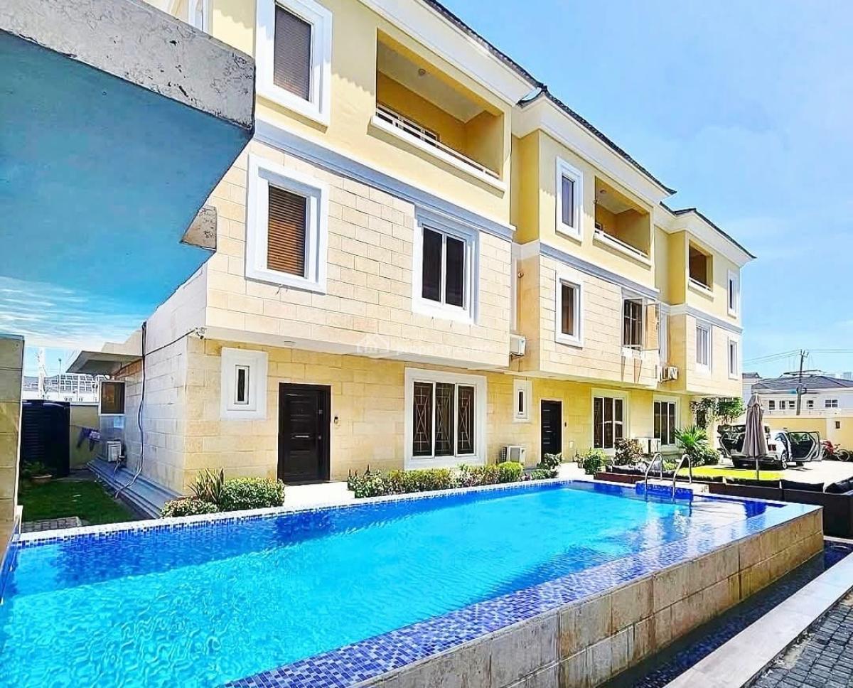 Pristine 5-bedroom Terrace with a Bq, Lekki Phase 1, Lekki, Lagos, Terraced Duplex for Rent