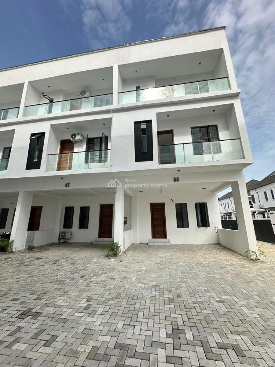 Exquisite Luxury Spacious 4 Bedroom Terrace Duplex with Bq, Chevron Tollgate, Lekki, Lagos, Terraced Duplex for Sale