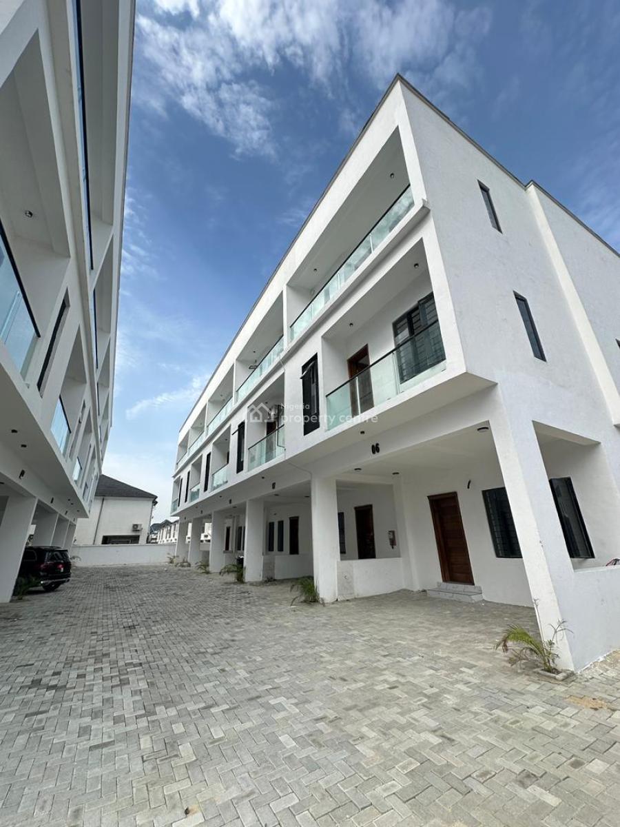 Exquisite Luxury Spacious 4 Bedroom Terrace Duplex with Bq, Chevron Tollgate, Lekki, Lagos, Terraced Duplex for Sale