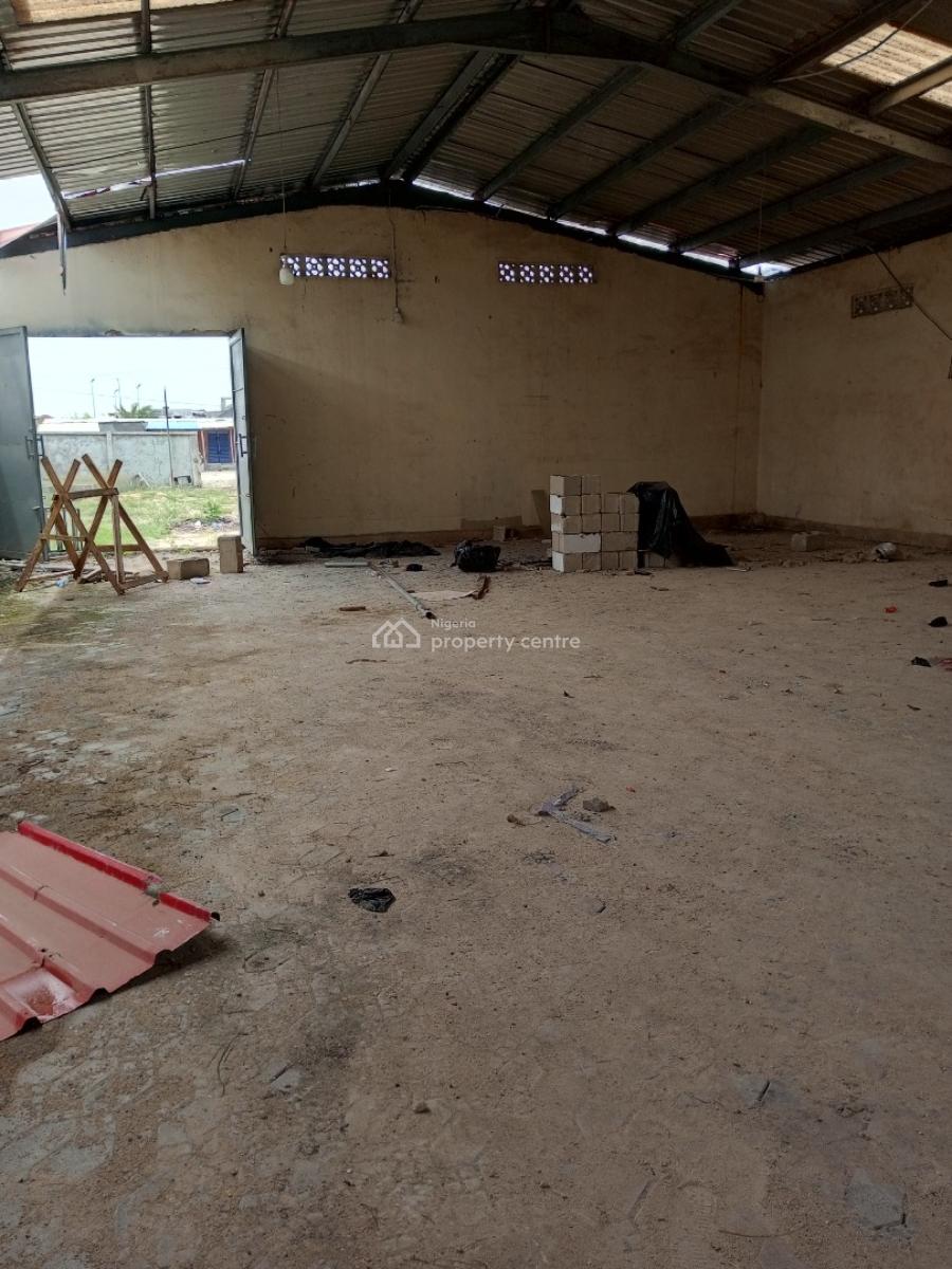 Warehouse Space of Approximately 257sqm with Large Compound Space, Close to The Coastal Road, Okun-ajah, Ajah, Lagos, Warehouse for Rent