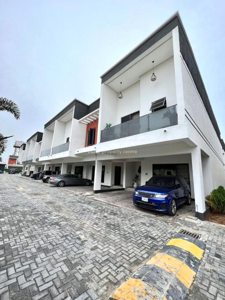 4-bedroom Terrace House in Estate 24 Hrs Electricity, Pool & Gym., Ologolo, Lekki, Lagos, Terraced Duplex for Rent