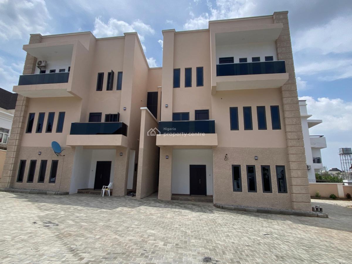 Newly-built 4 Bedroom Semi- Detached Duplex with Bq and Extra Room, Guzape District, Abuja, Semi-detached Duplex for Rent