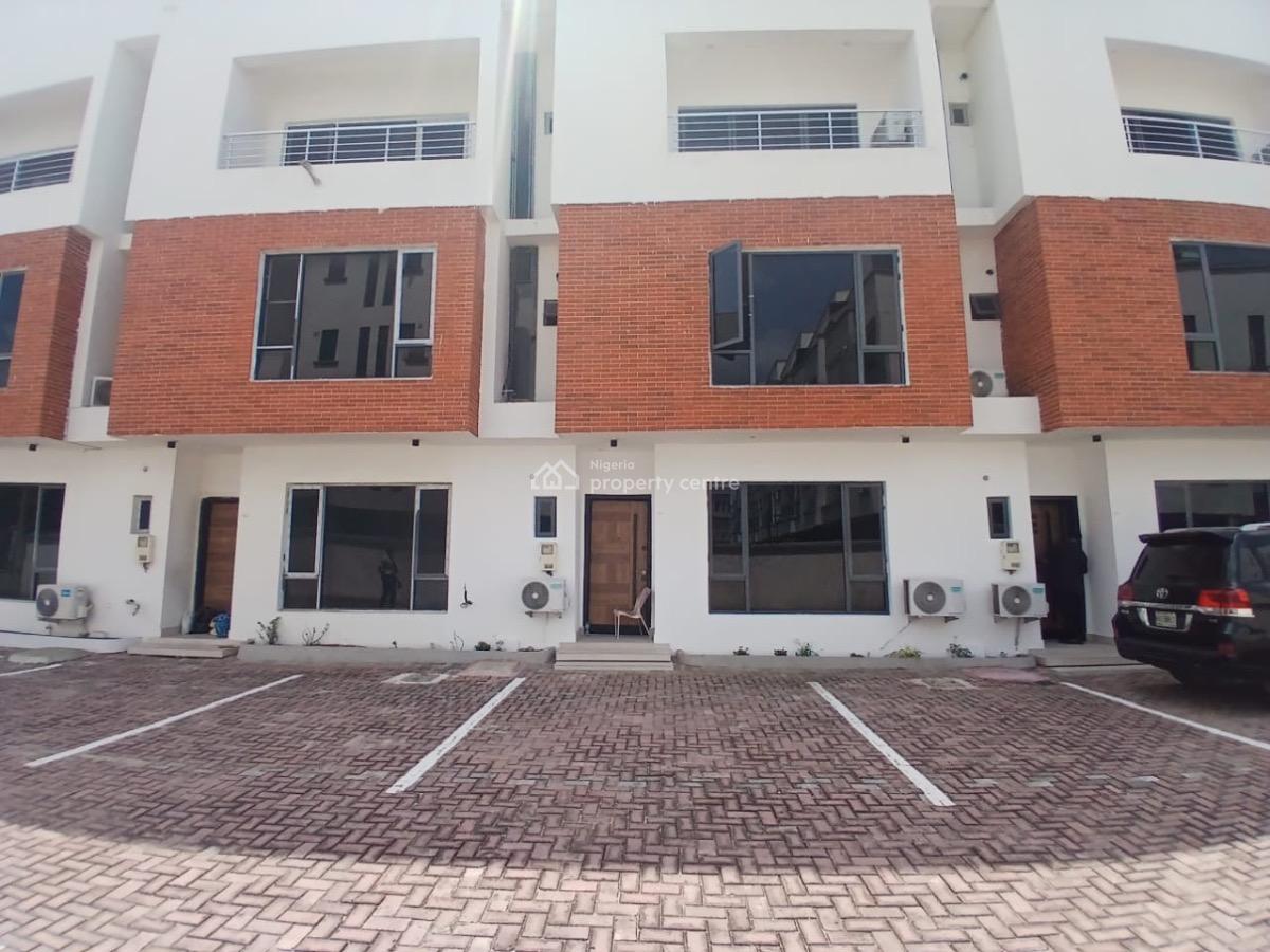 2 Years Required: Newly Built with a B Q in Premium 24 Hours Estate, Periwinkle Estate, Lekki Phase 1, Lekki, Lagos, Terraced Duplex for Rent